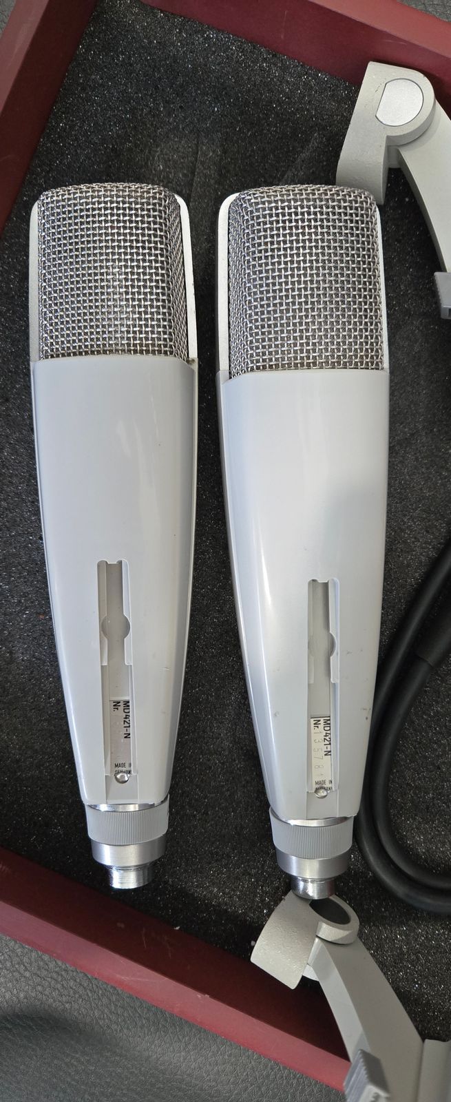 Sennheiser MD 421-N Cardioid Dynamic Microphone 1960s - 1980s - White - Image 5