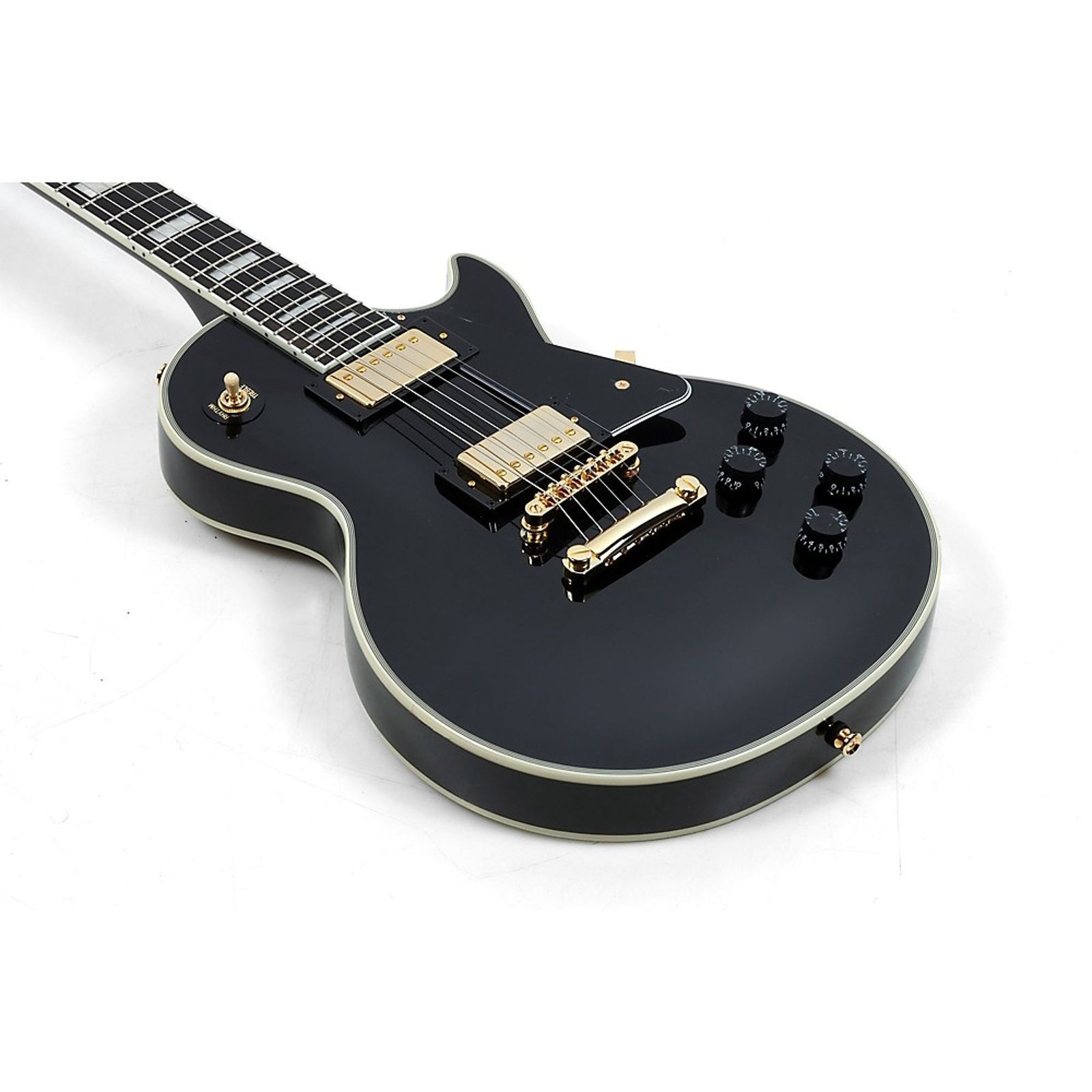 Epiphone Les Paul Custom Electric Guitar Regular Ebony - Image 3