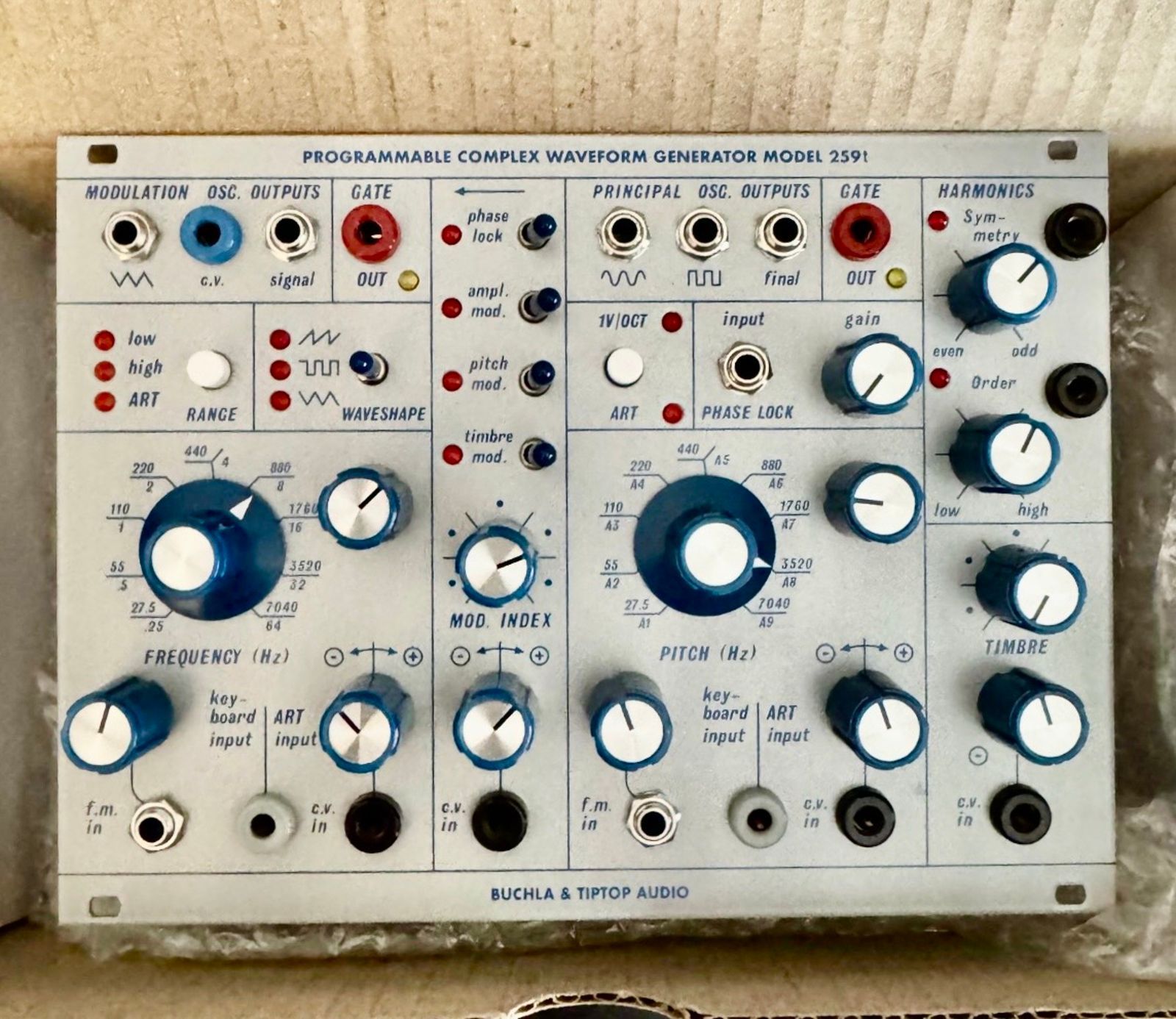 Tiptop Audio Buchla 259t Complex Oscillator 2025 - Silver